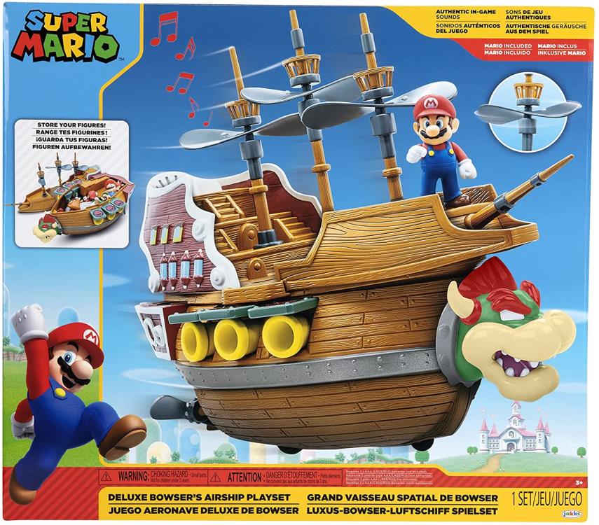 Super Mario 2.5" Bowser's Ship Deluxe Playset Gallery Image 13