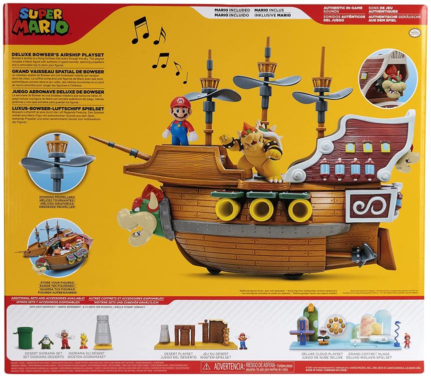 Super Mario 2.5" Bowser's Ship Deluxe Playset Gallery Image 14