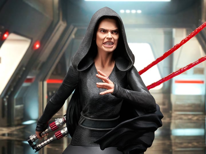 Star Wars: The Rise of Skywalker Dark Rey 1/6 Scale NYCC 2021 Exclusive Bust Gallery Image 1