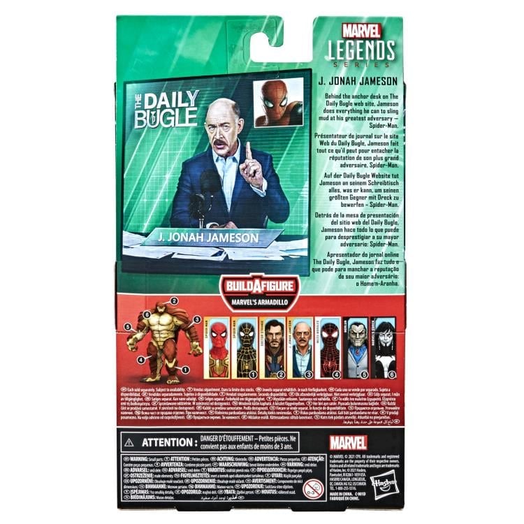 Spider-Man: No Way Home Marvel Legends J. Jonah Jameson Action Figure (Marvel's Armadillo BAF) Gallery Image 10