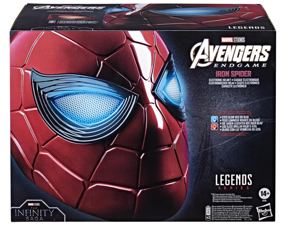 Avengers: Endgame Marvel Legends Iron Spider 1:1 Scale Wearable Helmet (Electronic) Gallery Image 10