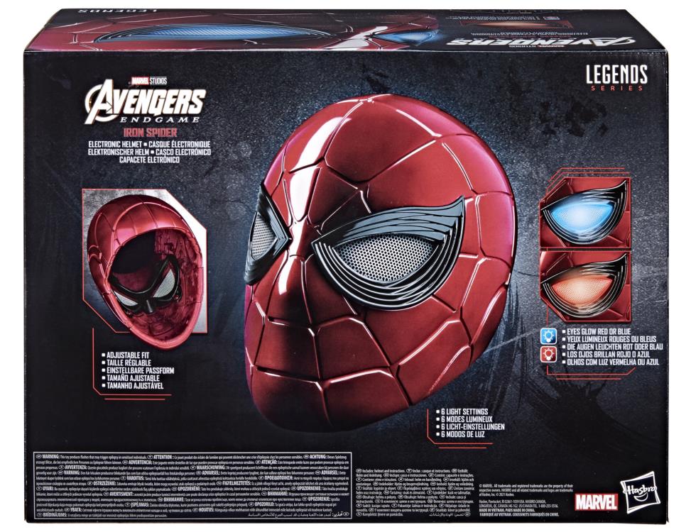 Avengers: Endgame Marvel Legends Iron Spider 1:1 Scale Wearable Helmet (Electronic) Gallery Image 11
