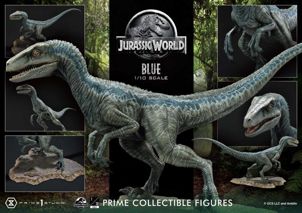 Jurassic World Prime Collectible Figures Blue 1/10 Scale Statue