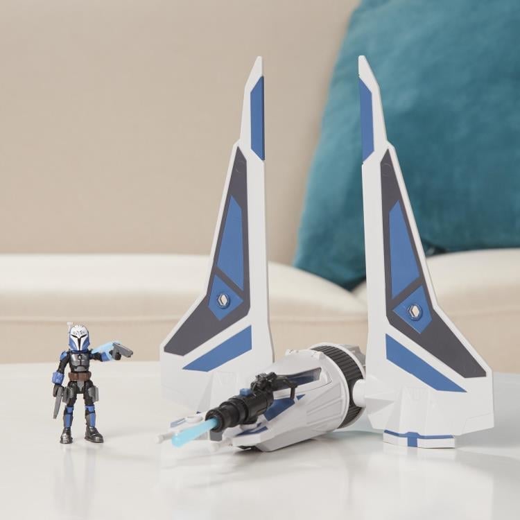 Star Wars Mission Fleet Stellar Class Bo-Katan and Gauntlet Starfighter Gallery Image 5
