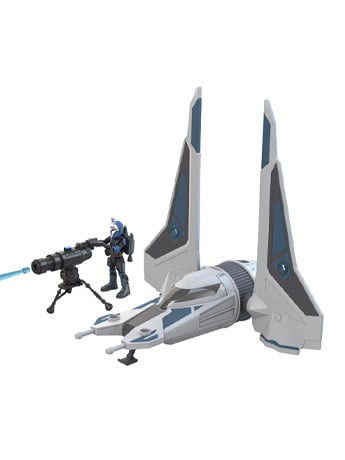 Star Wars Mission Fleet Stellar Class Bo-Katan and Gauntlet Starfighter Gallery Image 2