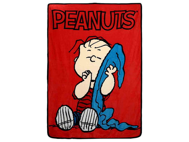 Peanuts Linus Fleece Throw Gallery Image 1