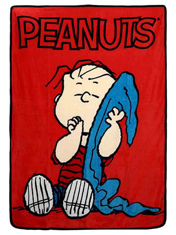 Peanuts Linus Fleece Throw Gallery Image 2