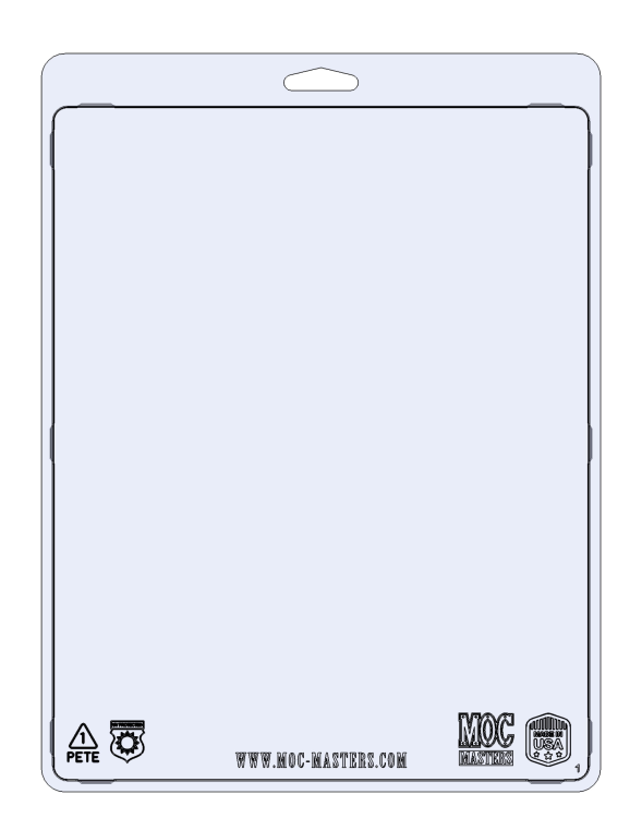 MOC Masters 7.75" x 10.5" Cardback UV Protective Case Six-Pack Gallery Image 3