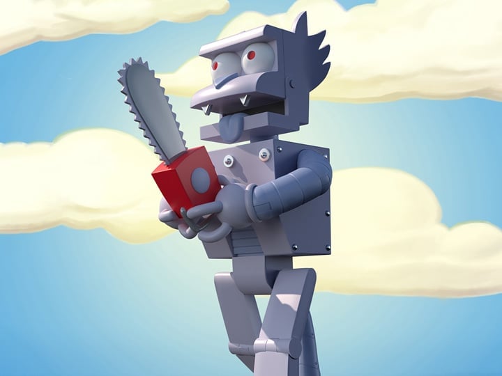 The Simpsons ULTIMATES! Robot Scratchy Action Figure Gallery Image 1