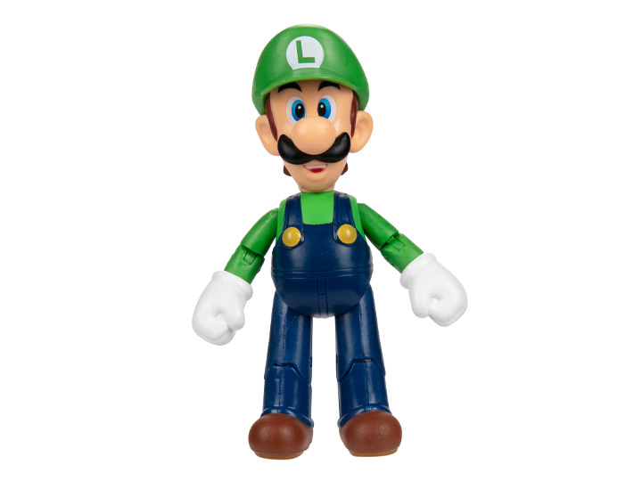 World of Nintendo Luigi with Mushroom (Closed Fist) 4-Inch Scale Figure Gallery Image 1