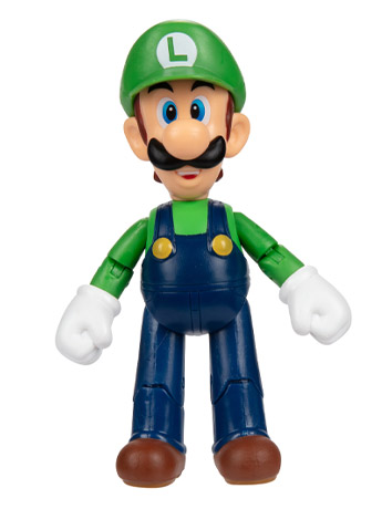 World of Nintendo Luigi with Mushroom (Closed Fist) 4-Inch Scale Figure Gallery Image 2