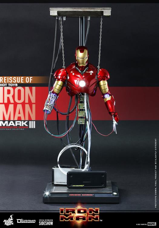 Iron Man DS003 Mark III (Construction Version) 1/6th Scale Collectible (Reissue) Gallery Image 4