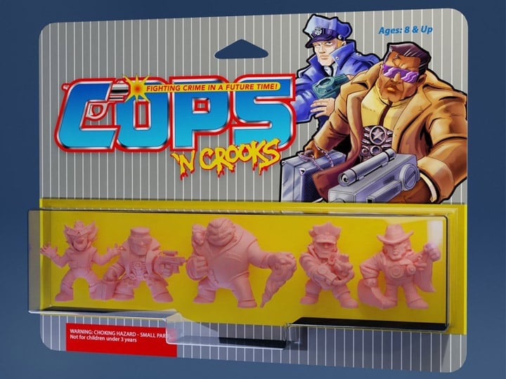 COPS 'N CROOKS Figure Five-Pack (Pink) Gallery Image 3