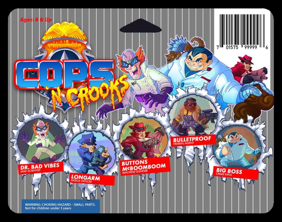 COPS 'N CROOKS Figure Five-Pack (Pink) Gallery Image 4