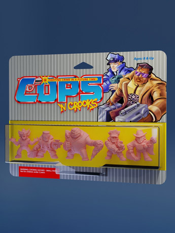 COPS 'N CROOKS Figure Five-Pack (Pink) Gallery Image 2
