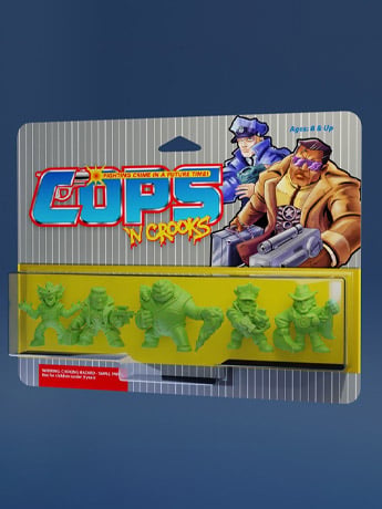COPS 'N CROOKS Figure Five-Pack (Green) Gallery Image 2