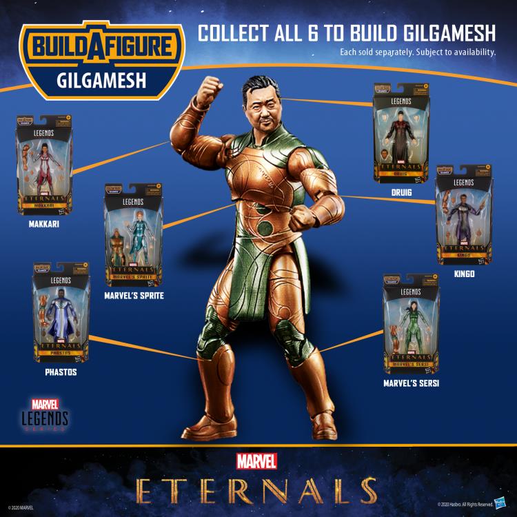 Eternals Marvel Legends Wave 1 Set of 7 Action Figures (Gilgamesh BAF) Gallery Image 45