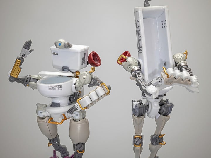 Fun Connection FC-01 Toiletbots 1/12 Scale Figure Two-Pack Gallery Image 1