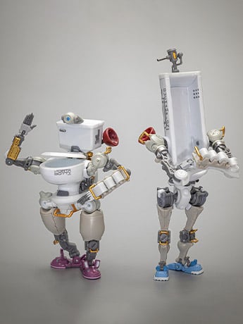 Fun Connection FC-01 Toiletbots 1/12 Scale Figure Two-Pack Gallery Image 2