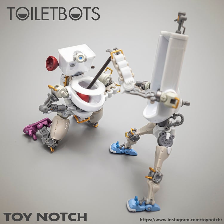 Fun Connection FC-01 Toiletbots 1/12 Scale Figure Two-Pack Gallery Image 4