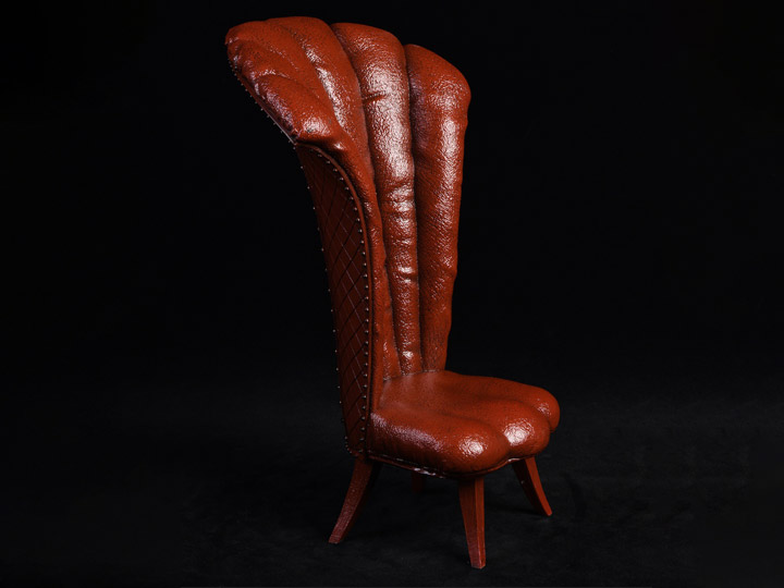 The Queen's Sofa 1/6 Scale Tall Chair (Brown) Gallery Image 1