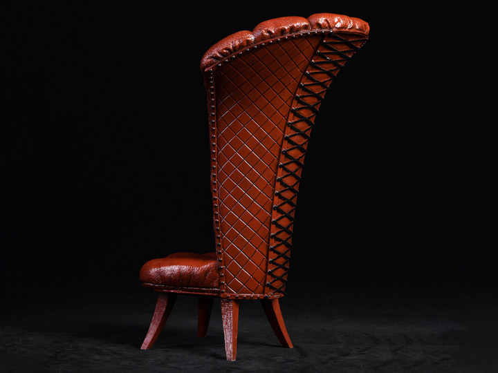 The Queen's Sofa 1/6 Scale Tall Chair (Brown) Gallery Image 3