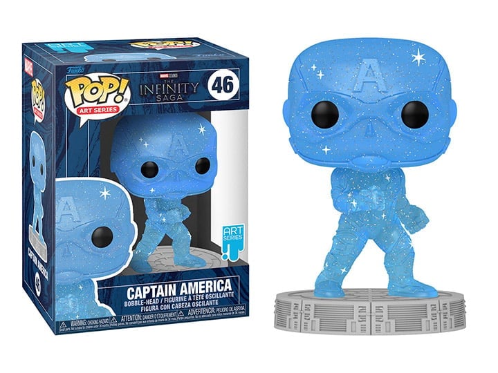 Infinity Saga Pop! Art Series #46 Captain America (Blue) Gallery Image 1