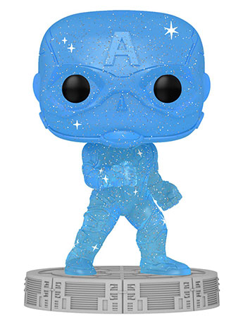 Infinity Saga Pop! Art Series #46 Captain America (Blue) Gallery Image 2