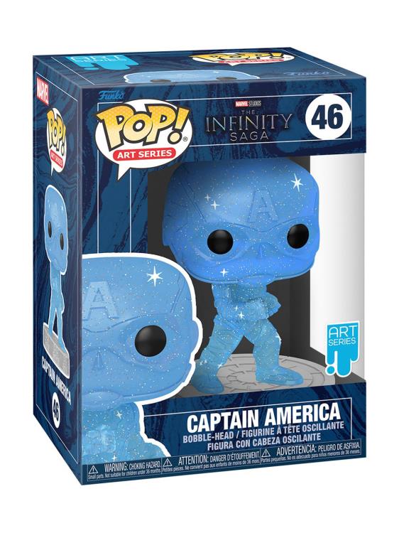 Infinity Saga Pop! Art Series #46 Captain America (Blue) Gallery Image 4