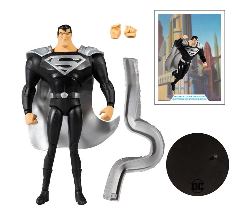 Superman: The Animated Series DC Multiverse Superman (Black Suit) Action Figure Gallery Image 9