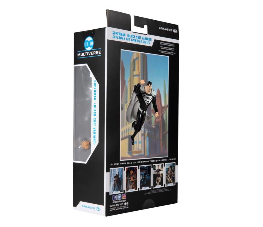 Superman: The Animated Series DC Multiverse Superman (Black Suit) Action Figure Gallery Image 12