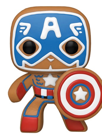 Pop! Marvel Holiday Gingerbread Captain America Gallery Image 2