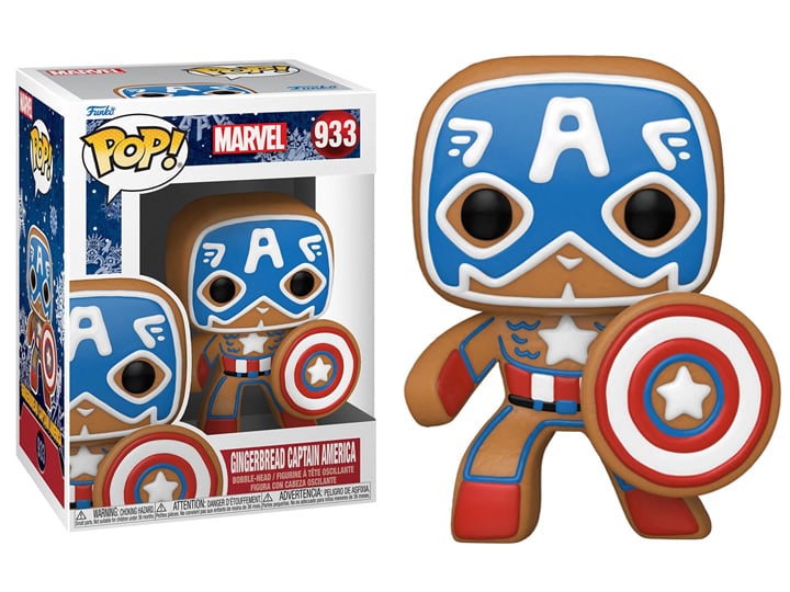 Pop! Marvel Holiday Gingerbread Captain America Gallery Image 1