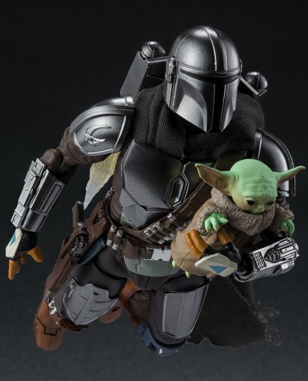 The Mandalorian S.H.Figuarts The Mandalorian and Grogu Action Figure Set Gallery Image 6