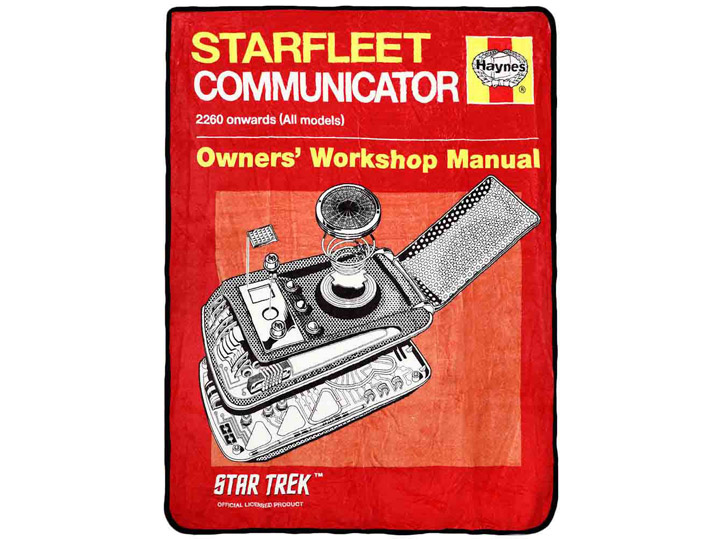 Star Trek Starfleet Communicator Owners' Workshop Manual Fleece Throw Gallery Image 1