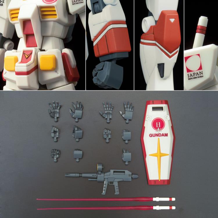 Mobile Suit Gundam HGUC RX-78-2 Gundam (PR Ambassador of the Japan Pavilion Expo 2020 Dubai) 1/144 Scale Exclusive Model Kit Gallery Image 9
