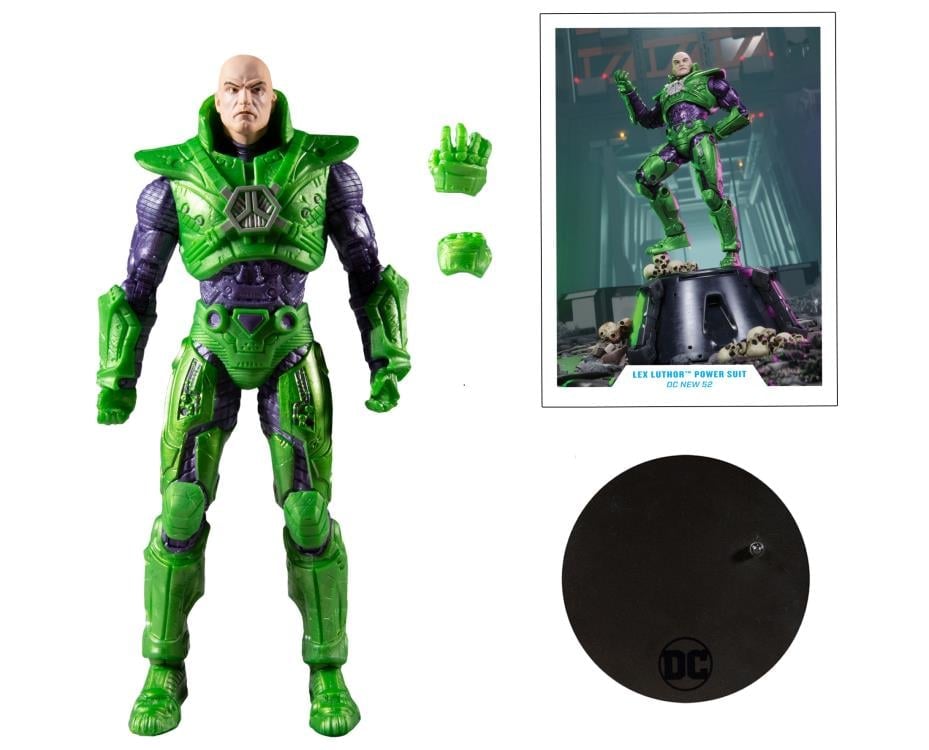 The New 52 DC Multiverse Lex Luthor in Power Suit (Green) Action Figure Gallery Image 9