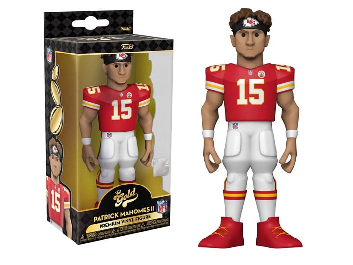 NFL: Kansas City Chiefs Gold Patrick Mahomes 5-Inch Premium Vinyl Figure Gallery Image 1