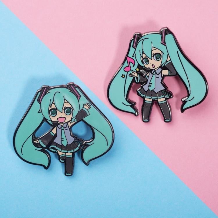Vocaloid Pin Kings Hatsune Miku (Idol) 1.2 Enamel Pin Set Gallery Image 3