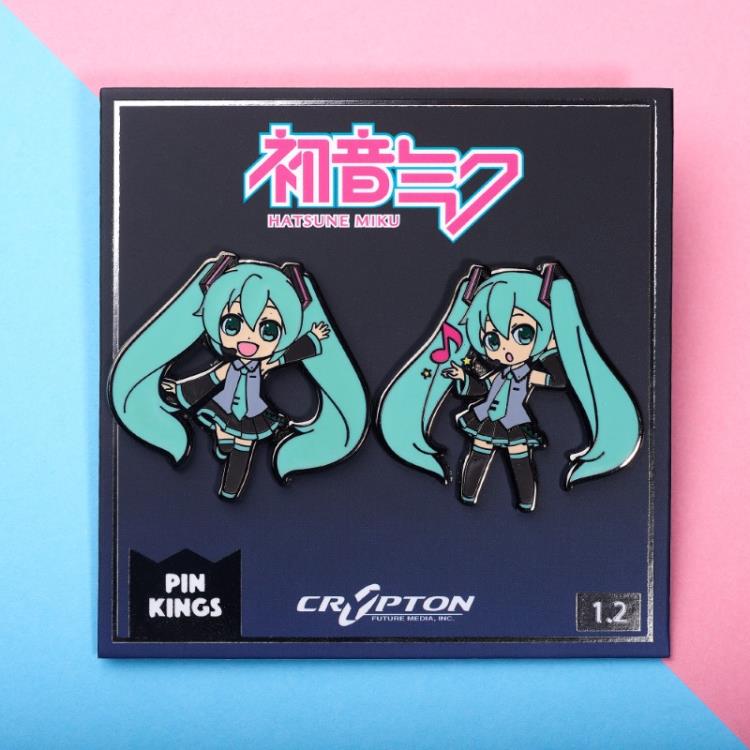 Vocaloid Pin Kings Hatsune Miku (Idol) 1.2 Enamel Pin Set Gallery Image 5