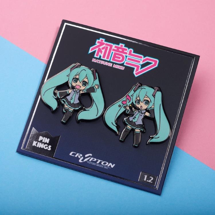 Vocaloid Pin Kings Hatsune Miku (Idol) 1.2 Enamel Pin Set Gallery Image 4