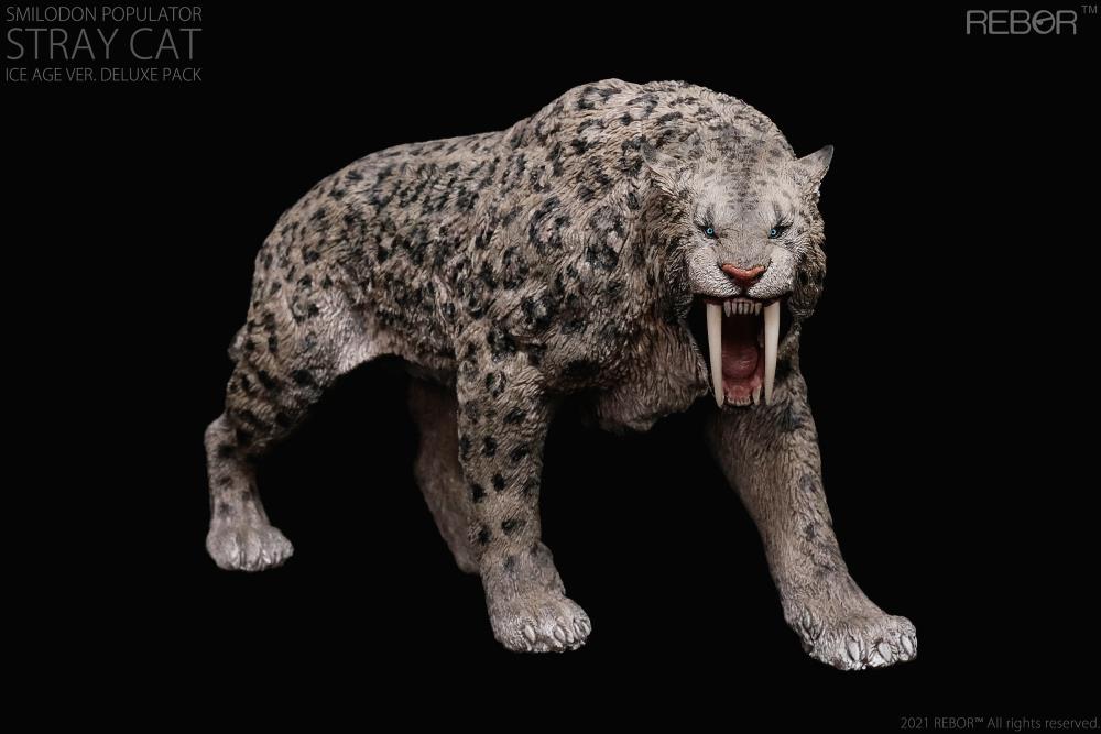 Smilodon Populator "Stray Cat" (Ice Age Ver.) Deluxe 1:11±1 Scale Museum Class Replica Gallery Image 4