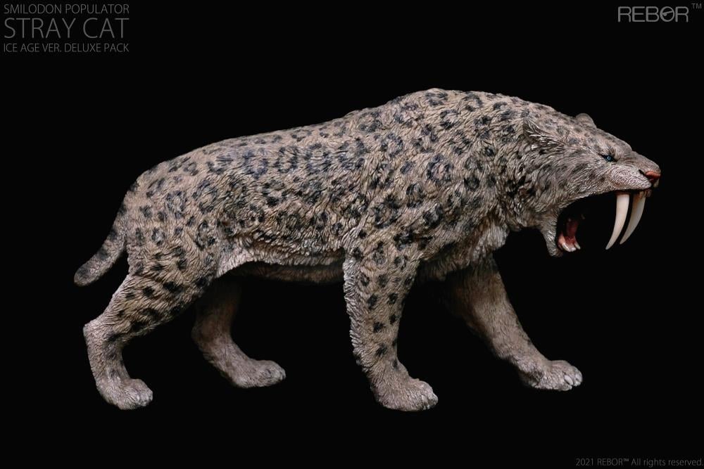 Smilodon Populator "Stray Cat" (Ice Age Ver.) Deluxe 1:11±1 Scale Museum Class Replica Gallery Image 5