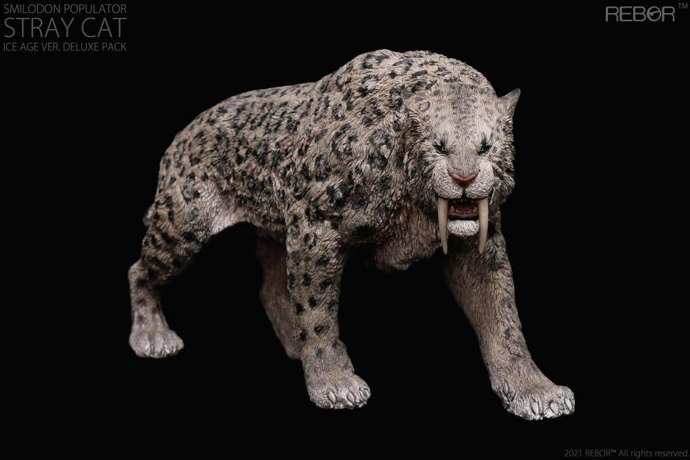 Smilodon Populator "Stray Cat" (Ice Age Ver.) Deluxe 1:11±1 Scale Museum Class Replica Gallery Image 3