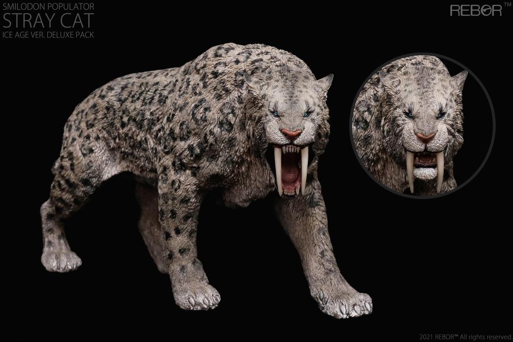 Smilodon Populator "Stray Cat" (Ice Age Ver.) Deluxe 1:11±1 Scale Museum Class Replica Gallery Image 9