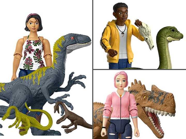 Jurassic World: Camp Cretaceous Wave 1 Set of 3 Human & Dino Packs Gallery Image 1