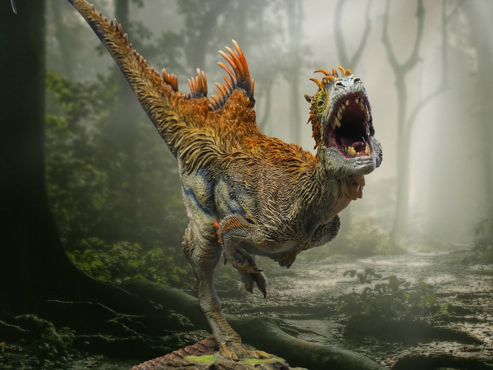 Wonders of the Wild Concavenator Statue Gallery Image 1