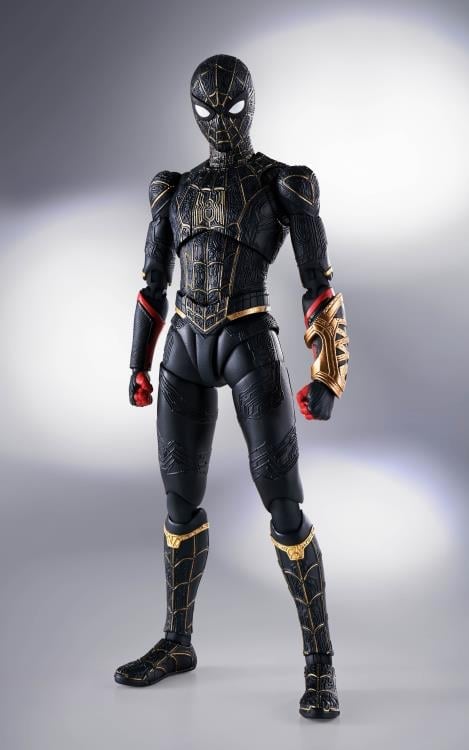 Spider-Man: No Way Home S.H.Figuarts Spider-Man (Black & Gold Suit) Action Figure Gallery Image 3