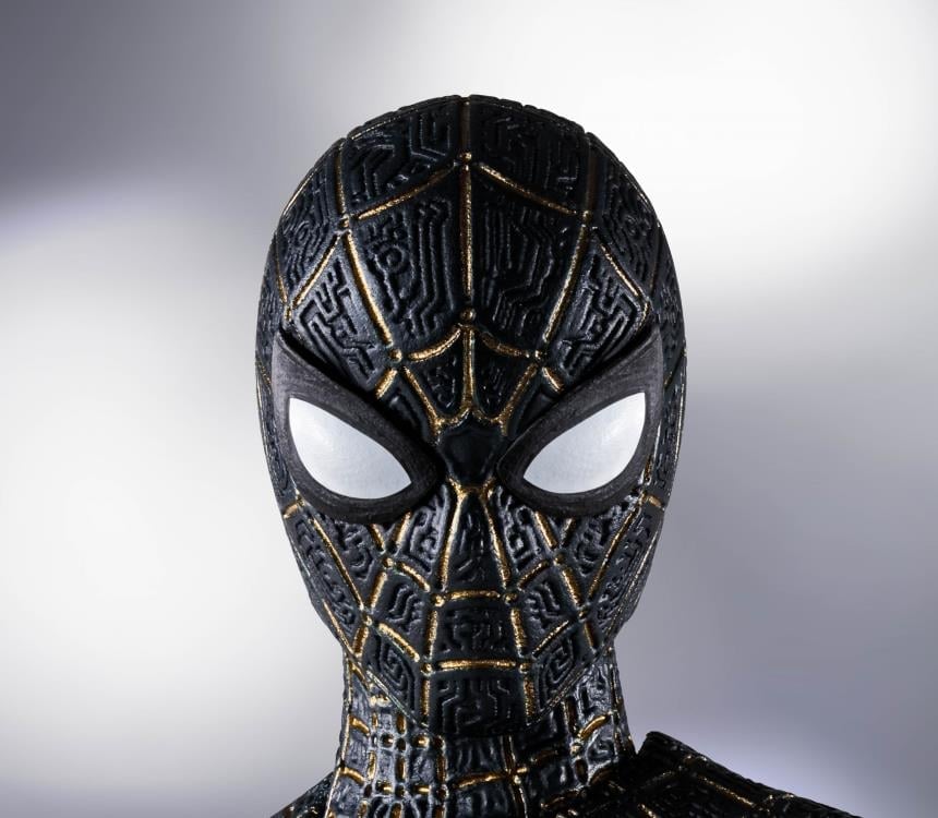 Spider-Man: No Way Home S.H.Figuarts Spider-Man (Black & Gold Suit) Action Figure Gallery Image 10