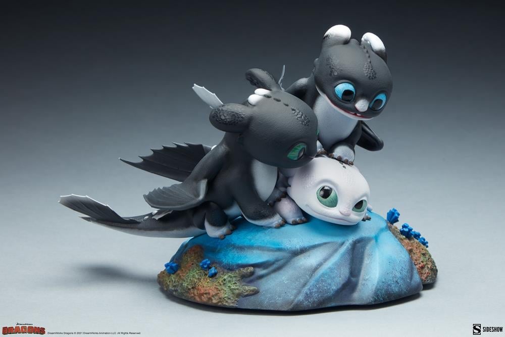 How to Train Your Dragon: The Hidden World Dart, Pouncer, and Ruffrunner Statue Gallery Image 10